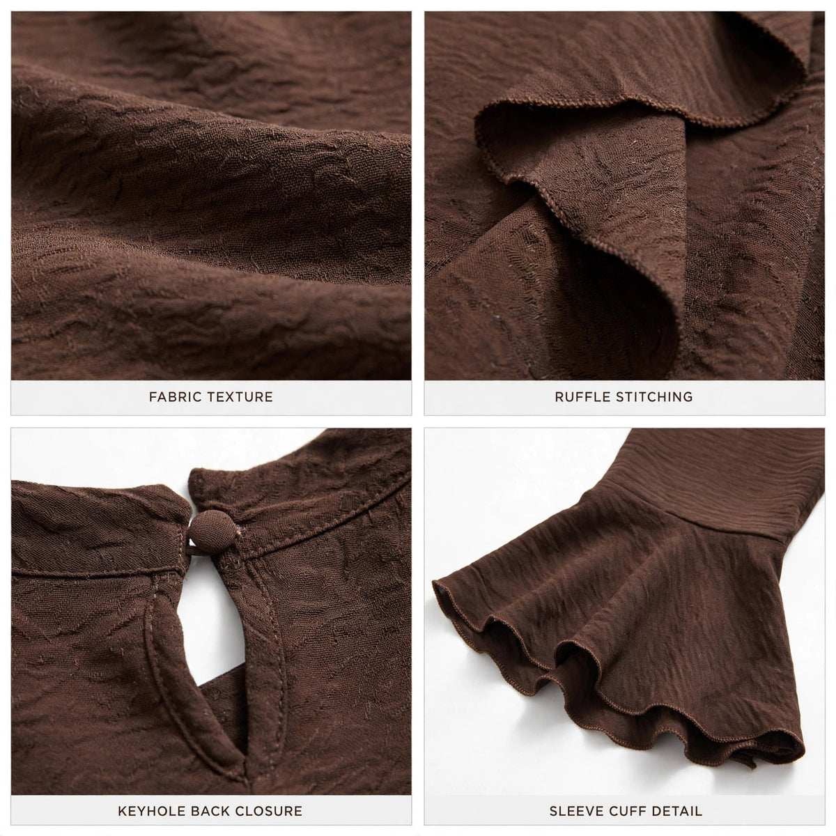 Blusa curvy con volantes y mangas acampanadas - Las Cucadas