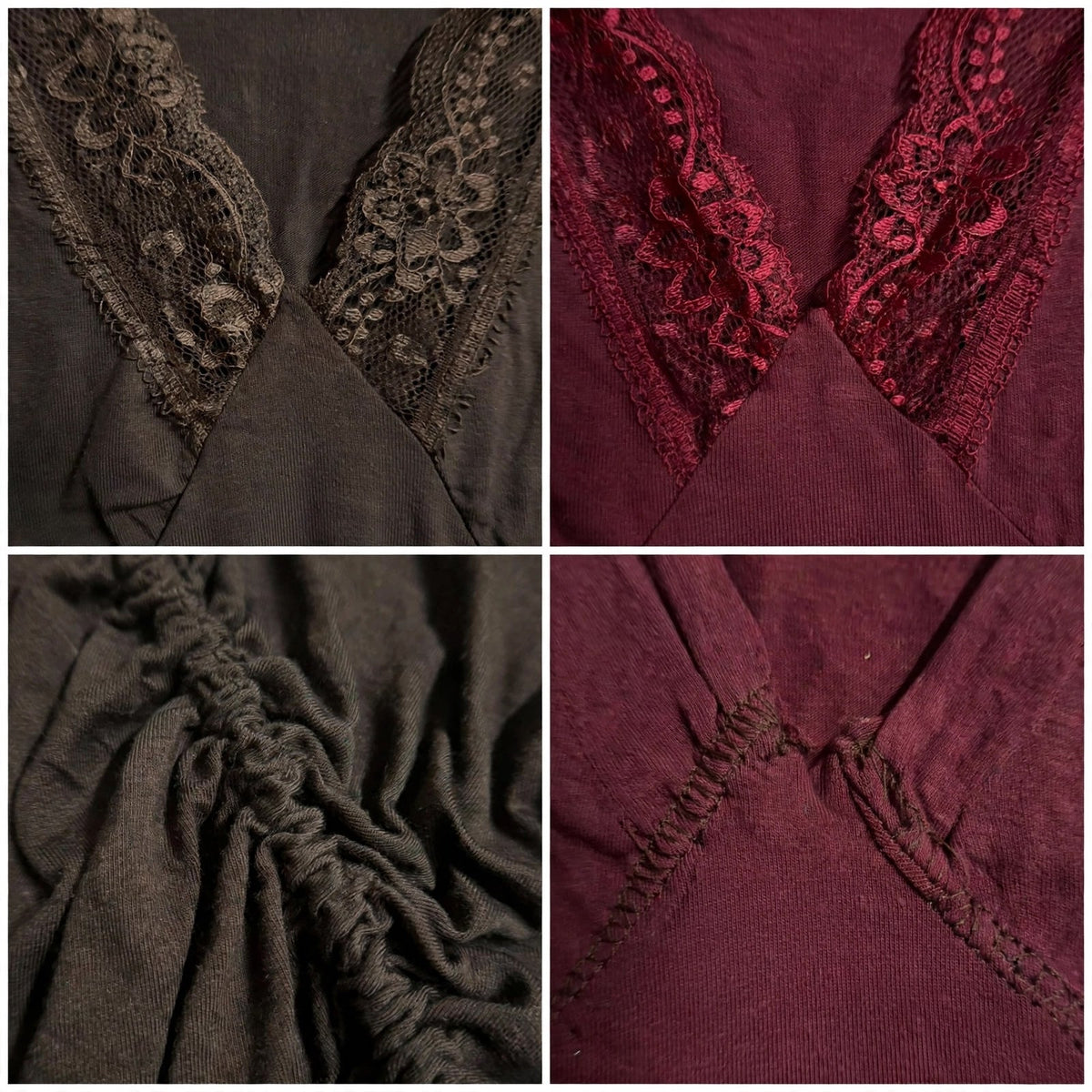 Blusa de manga larga con encaje en talla grande - Las Cucadas