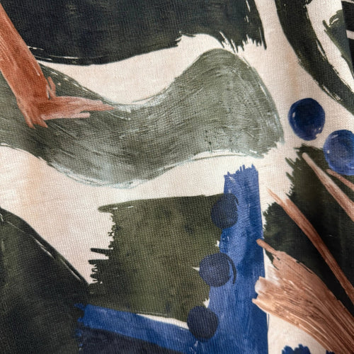 Blusa De Manga Larga Con Estampado Abstracto - Las Cucadas