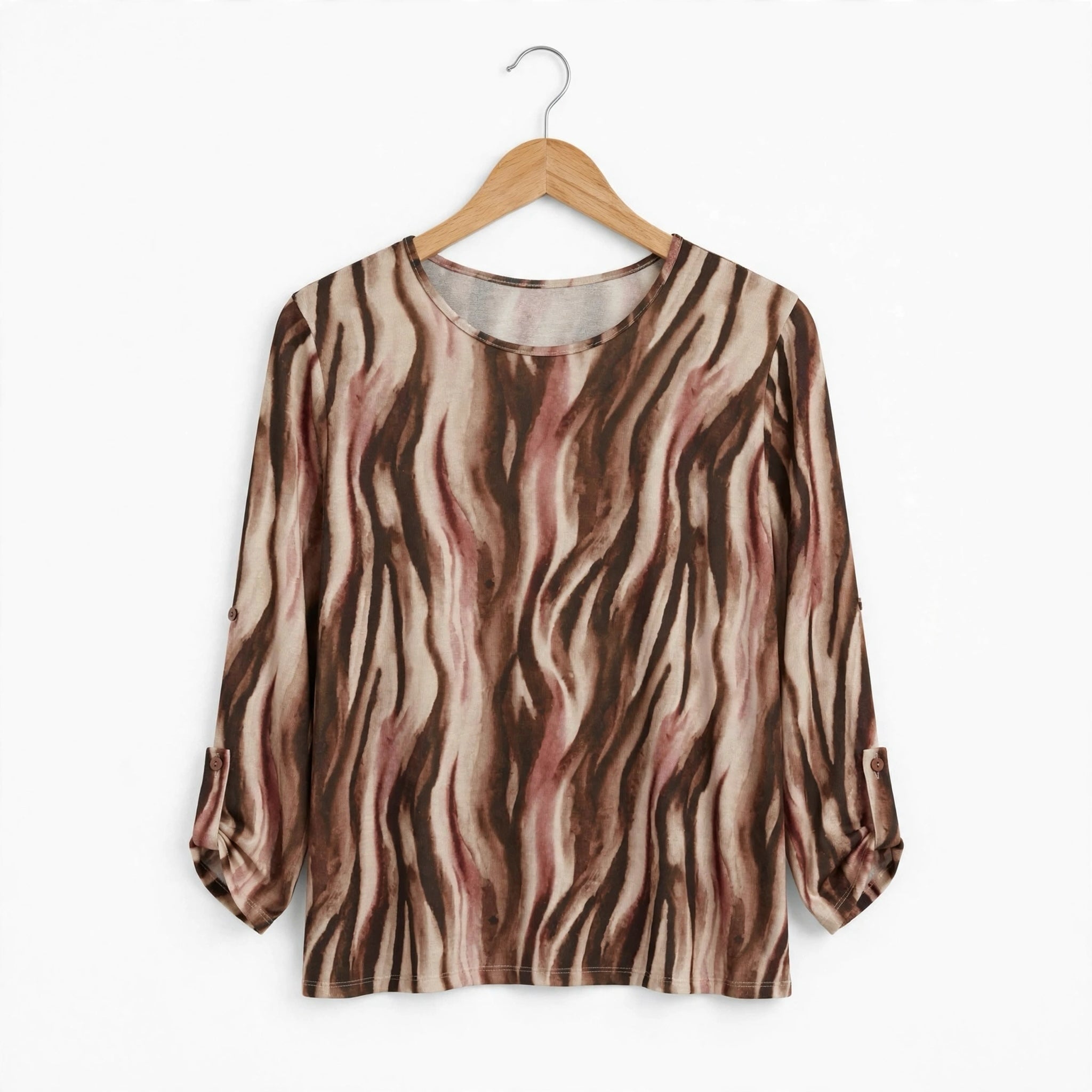Blusa Estampada de Manga Larga para Mujer - Las Cucadas
