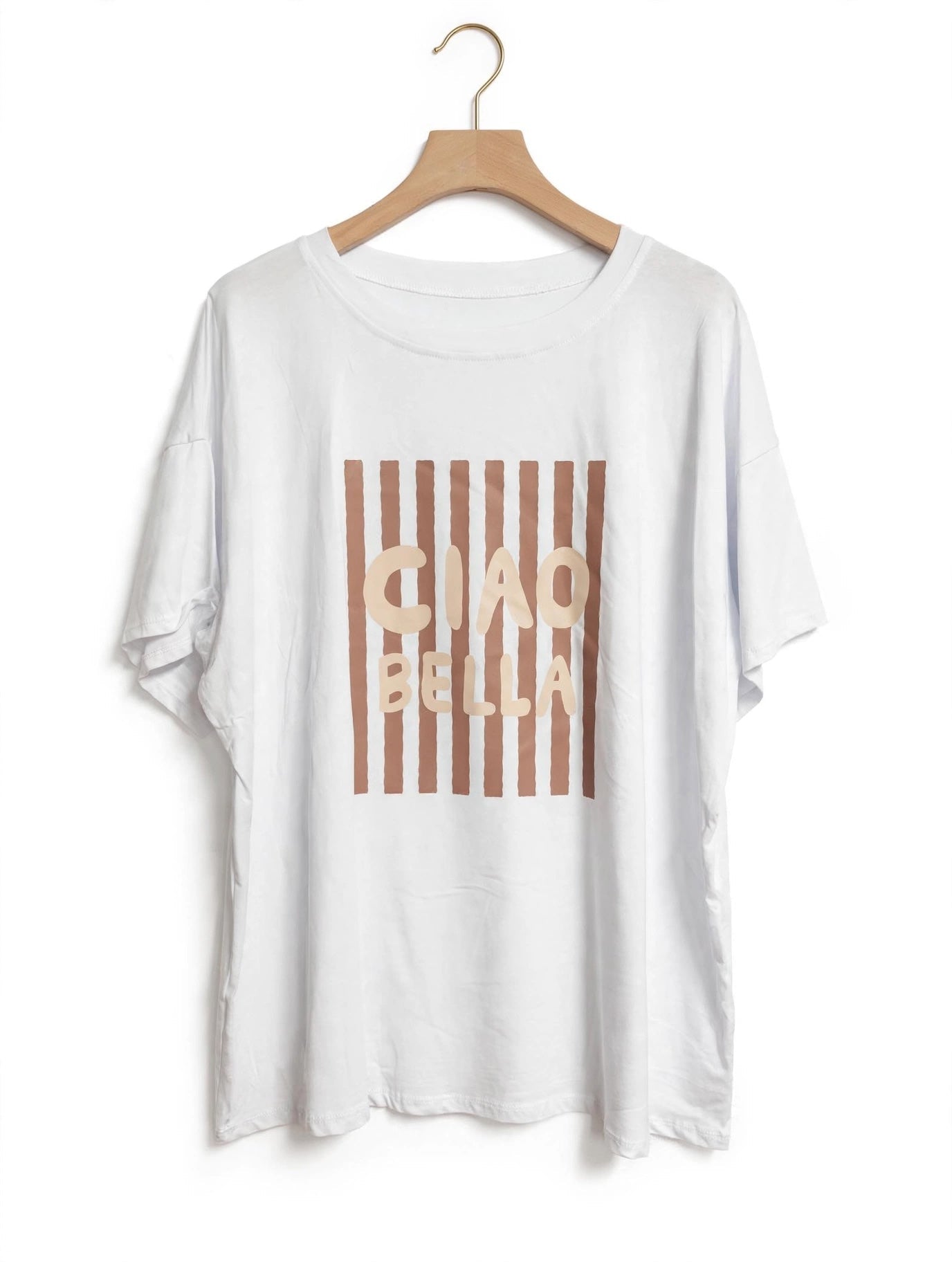 Camiseta De Manga Corta Con Estampado Casual - Las Cucadas