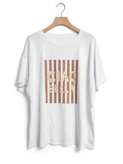 Camiseta De Manga Corta Con Estampado Casual - Las Cucadas