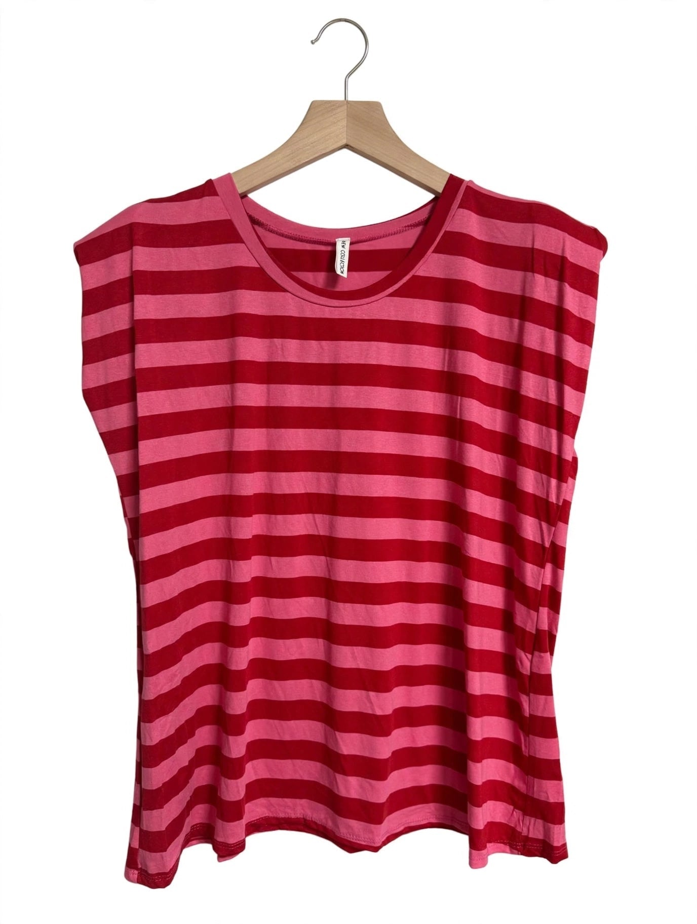 Camiseta Sin Mangas De Rayas Para Mujer - Las Cucadas