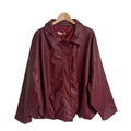 Chaqueta curvy de polipiel estilo globo - Las Cucadas
