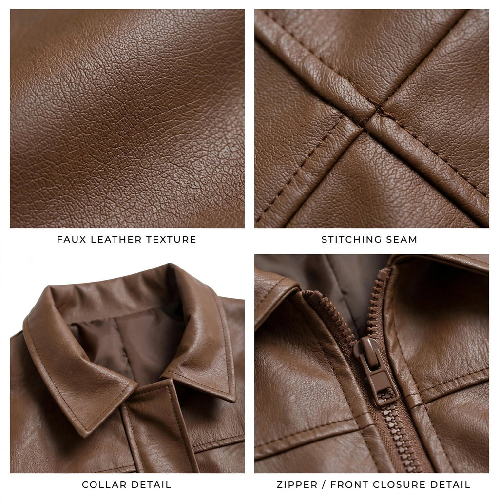 Chaqueta curvy de polipiel estilo globo - Las Cucadas