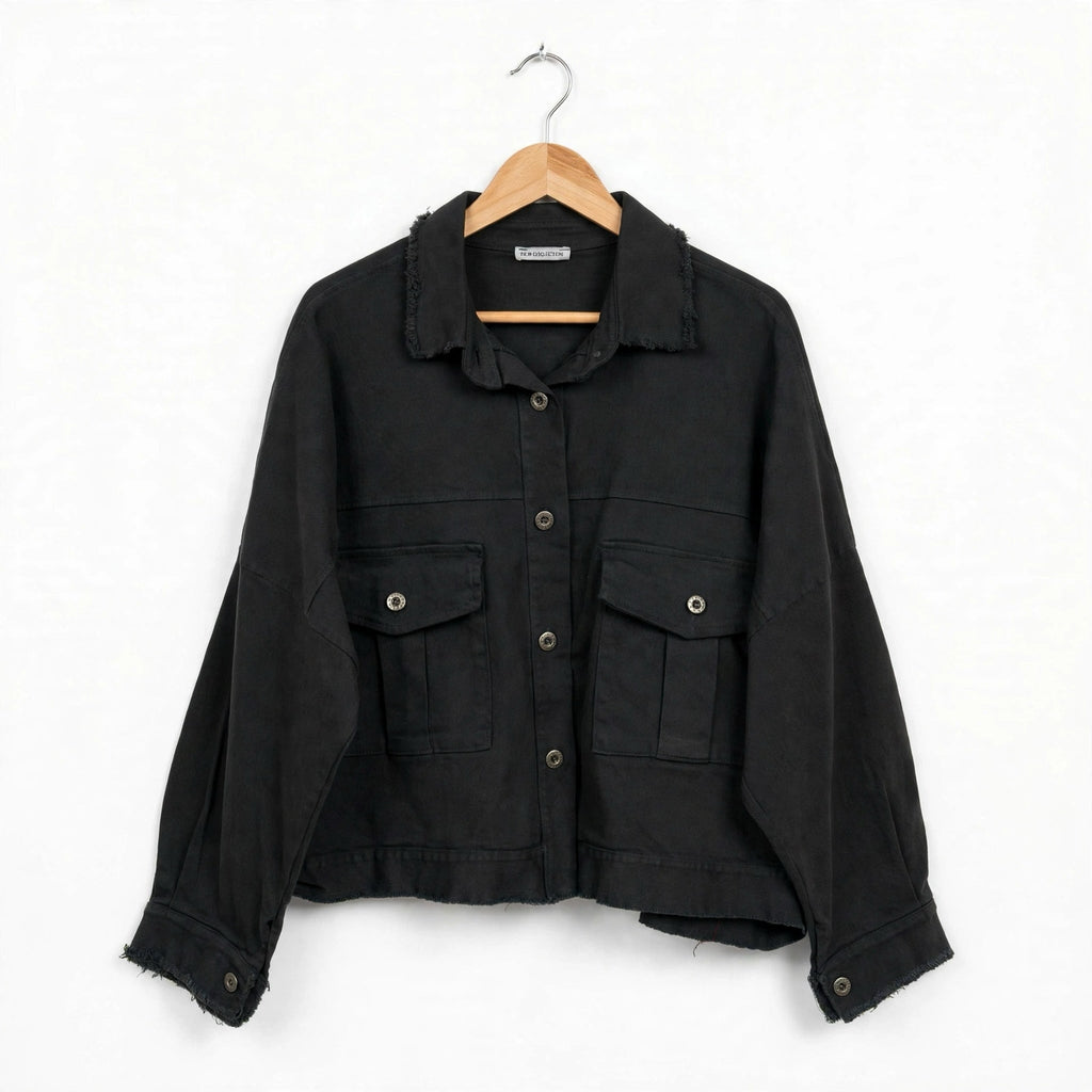 Chaqueta Estilo Camisero Vaquera Gris - Las Cucadas
