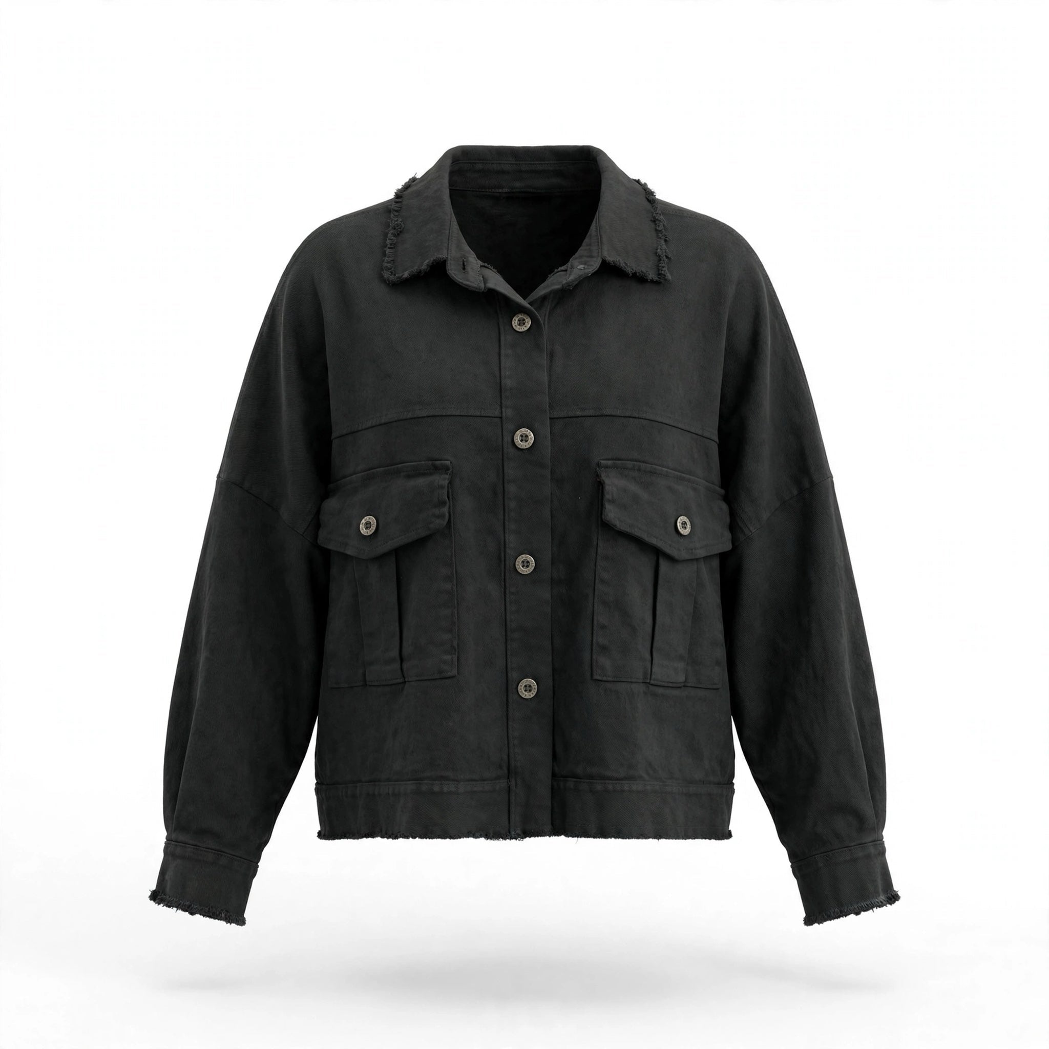 Chaqueta Estilo Camisero Vaquera Gris - Las Cucadas