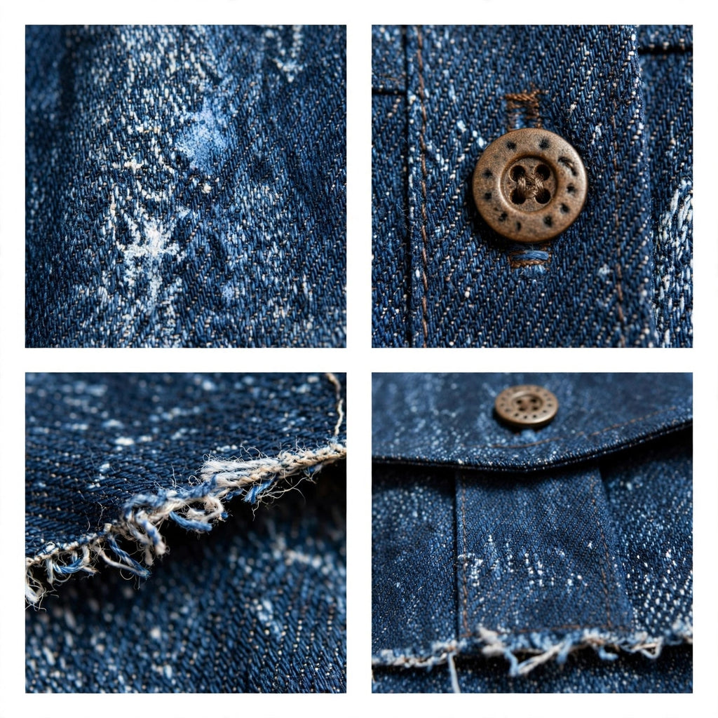 Chaqueta vaquera curvy desgastada con bordes deshilachados - Las Cucadas