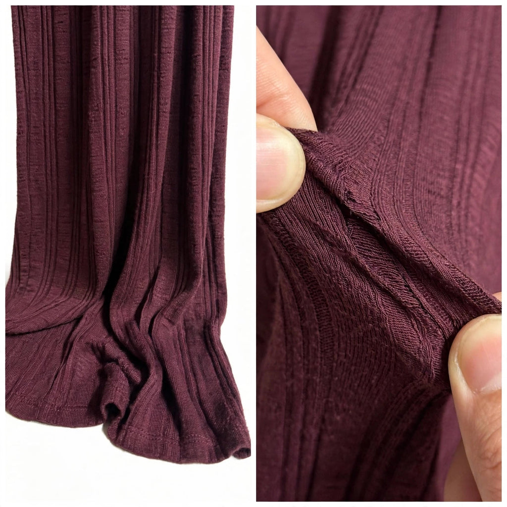Conjunto Curvy de punto acanalado con pantalón ancho - Las Cucadas
