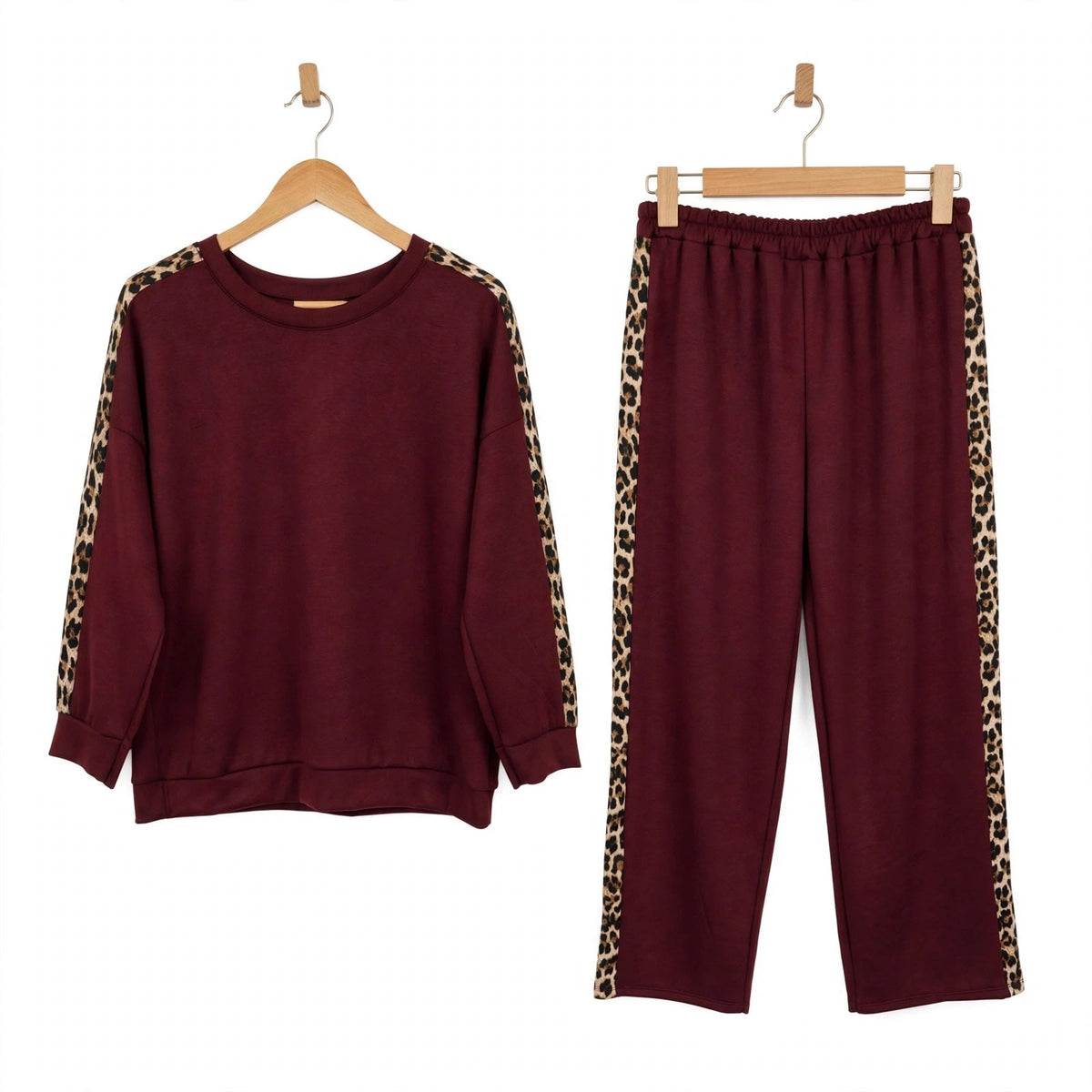 Conjunto curvy de sudadera y pantalón con leopardo hasta la 56 - Las Cucadas
