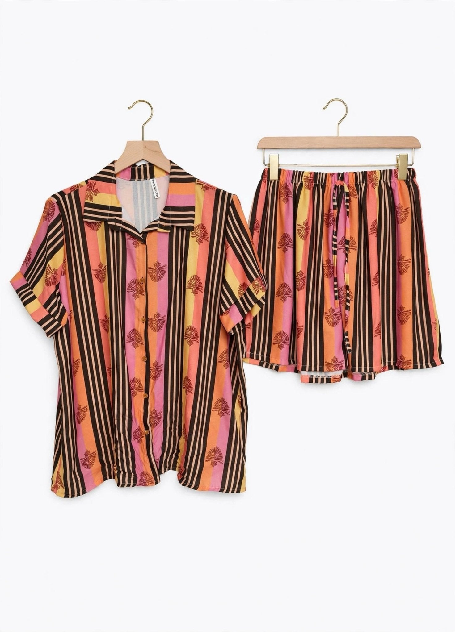 Conjunto De Camisa Y Pantalón Corto Estampado - Las Cucadas