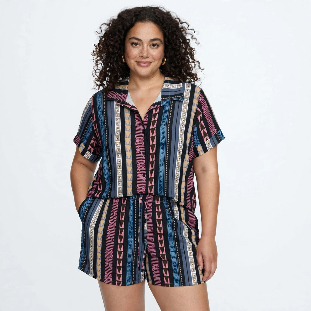 Conjunto De Camisa Y Short Estampado De las cucadas - Las Cucadas