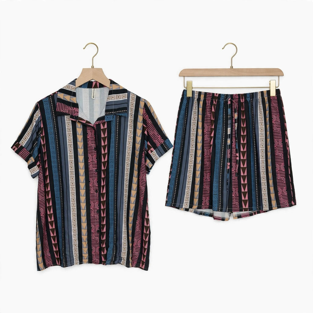 Conjunto De Camisa Y Short Estampado De las cucadas - Las Cucadas