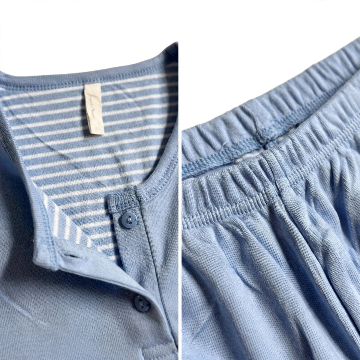 Conjunto de pijama de dos piezas con bordado de gatito - Las Cucadas