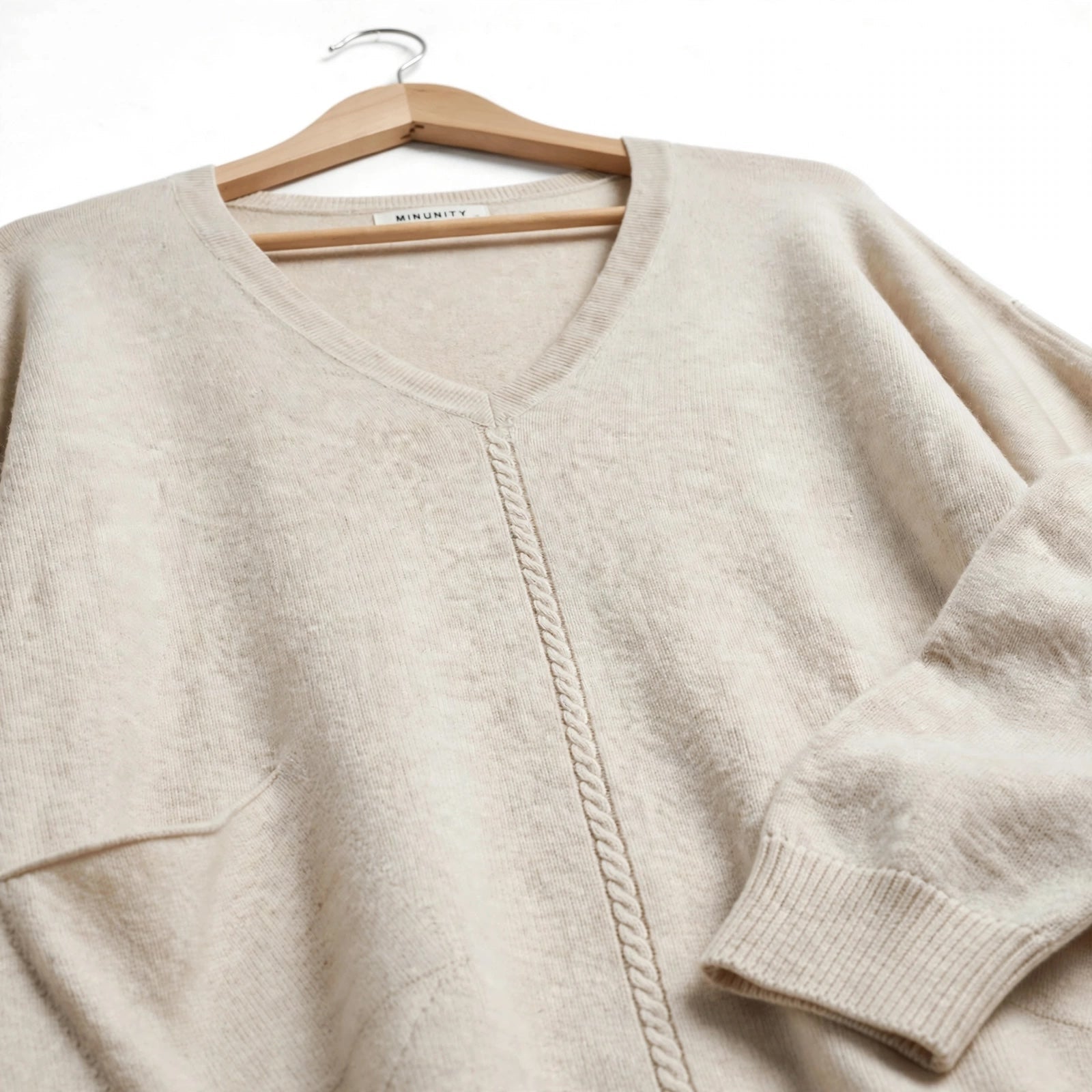 Conjunto De Punto De Dos Piezas Beige Para Mujer - Las Cucadas