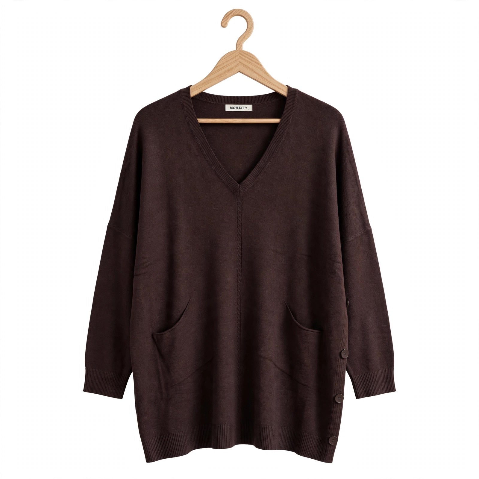 Conjunto De Punto De Dos Piezas Chocolate Para Mujer - Las Cucadas