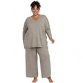 Conjunto De Punto De Dos Piezas Taupe Para Mujer - Las Cucadas