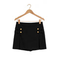 Falda pantalón curvy con botones dorados hasta la talla 54 - Las Cucadas