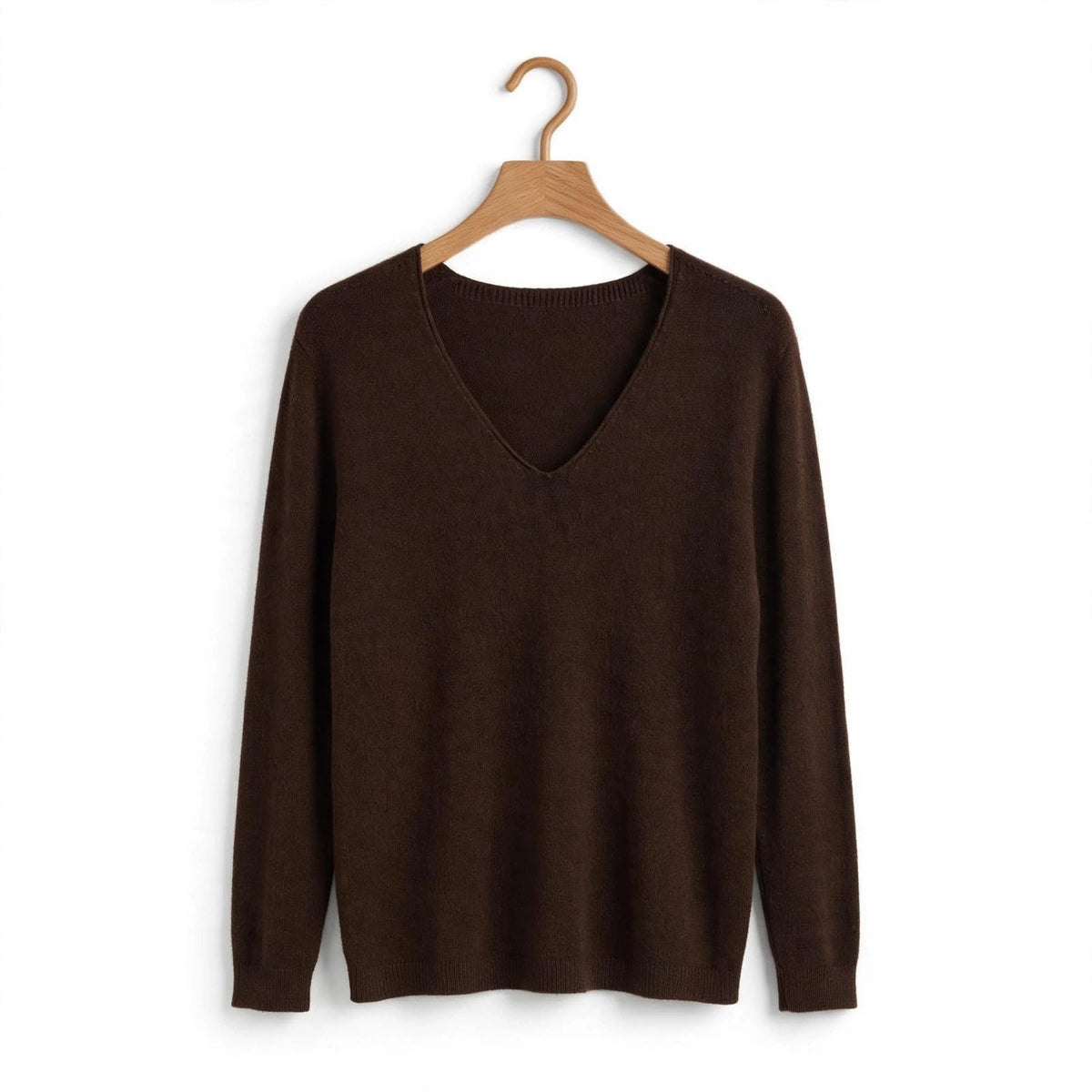 Jersey de punto con cuello en V en talla grande - Las Cucadas