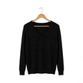 Jersey de punto con cuello en V en talla grande - Las Cucadas