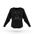 Jersey Punto Negro Diseño Oso con Pedrería - Las Cucadas