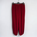 Pantalones jogger rojos holgados de las cucadas de erisa con cintura elástica y bajos ajustados en tejido ligero