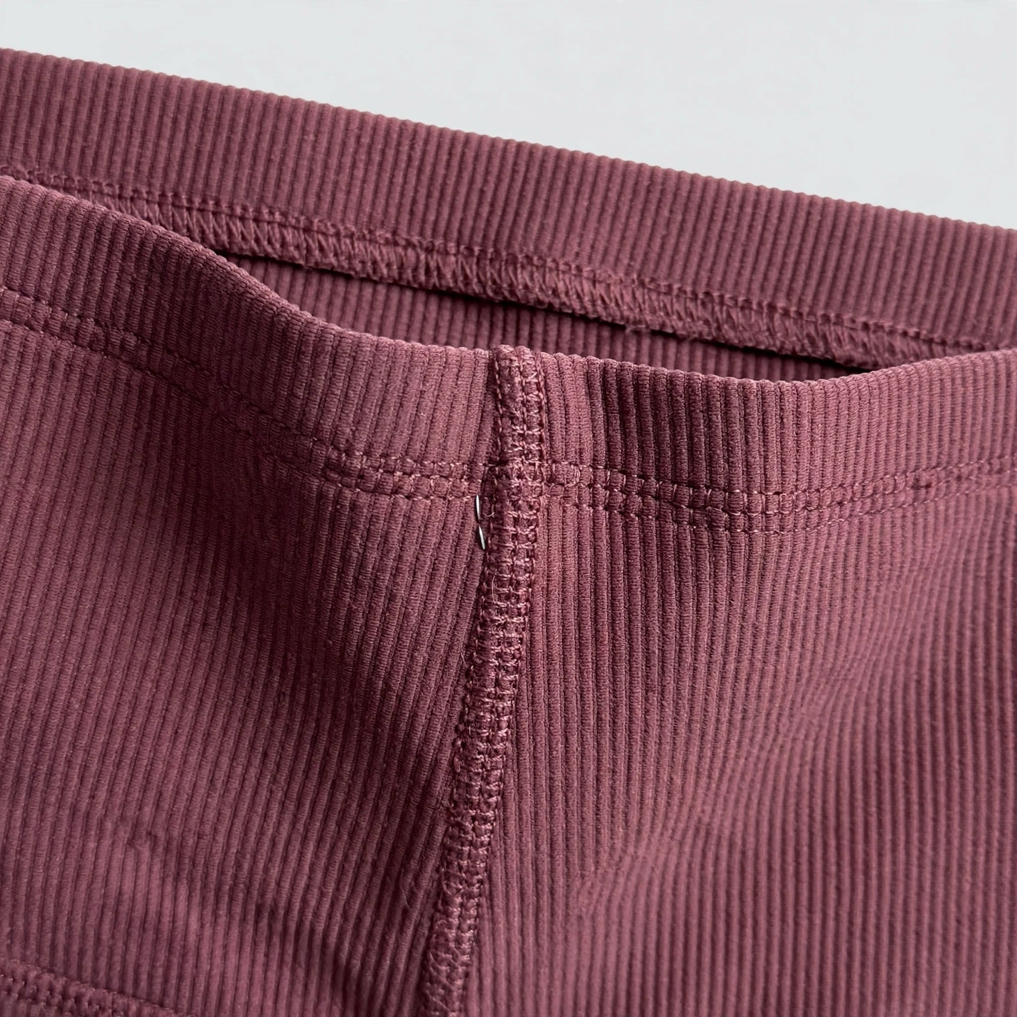 Leggings de Canalé Rosa Tiro Alto - Las Cucadas
