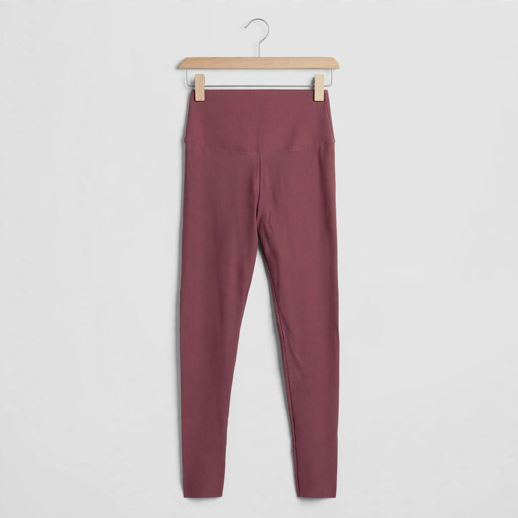 Leggings de Canalé Rosa Tiro Alto - Las Cucadas