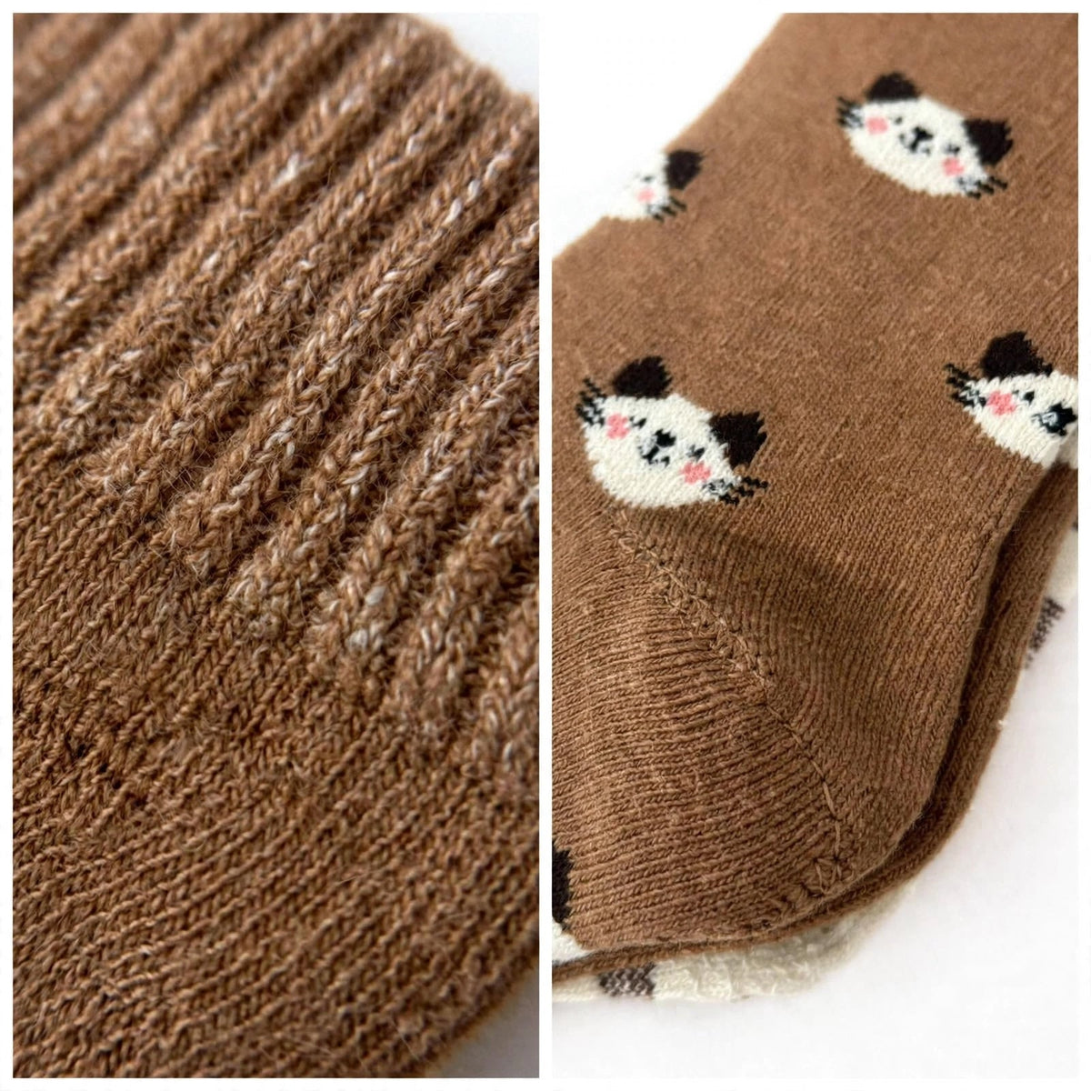 Pack de 3 calcetines térmicos con estampado de gatitos - Las Cucadas
