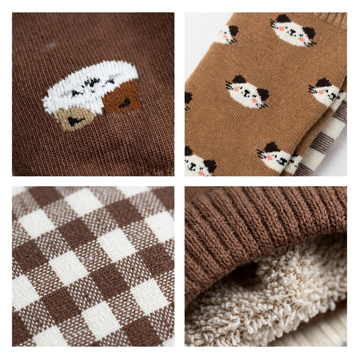 Pack de 3 calcetines térmicos con estampado de gatitos - Las Cucadas
