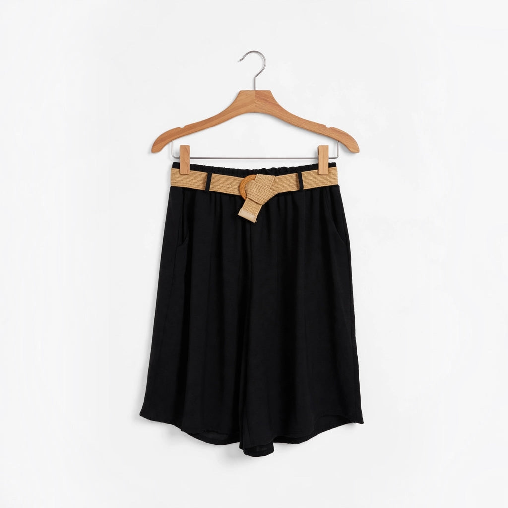 Pantalones Cortos Casuales con Cinturón de las cucadas - Las Cucadas