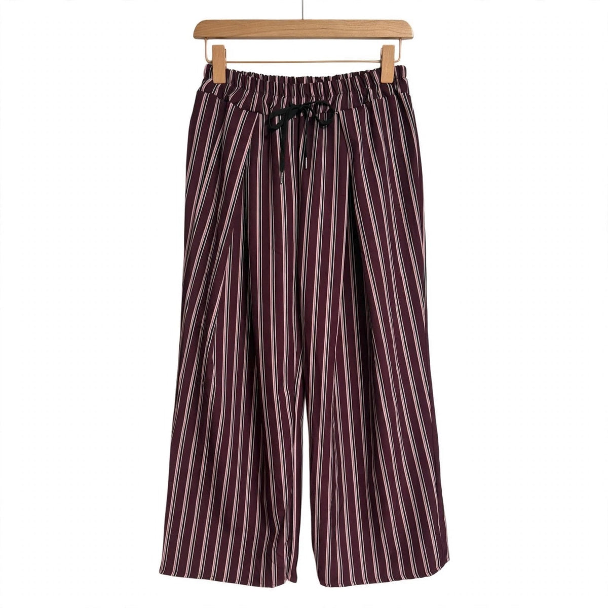 Pantalones culotte de rayas en talla grande - Las Cucadas