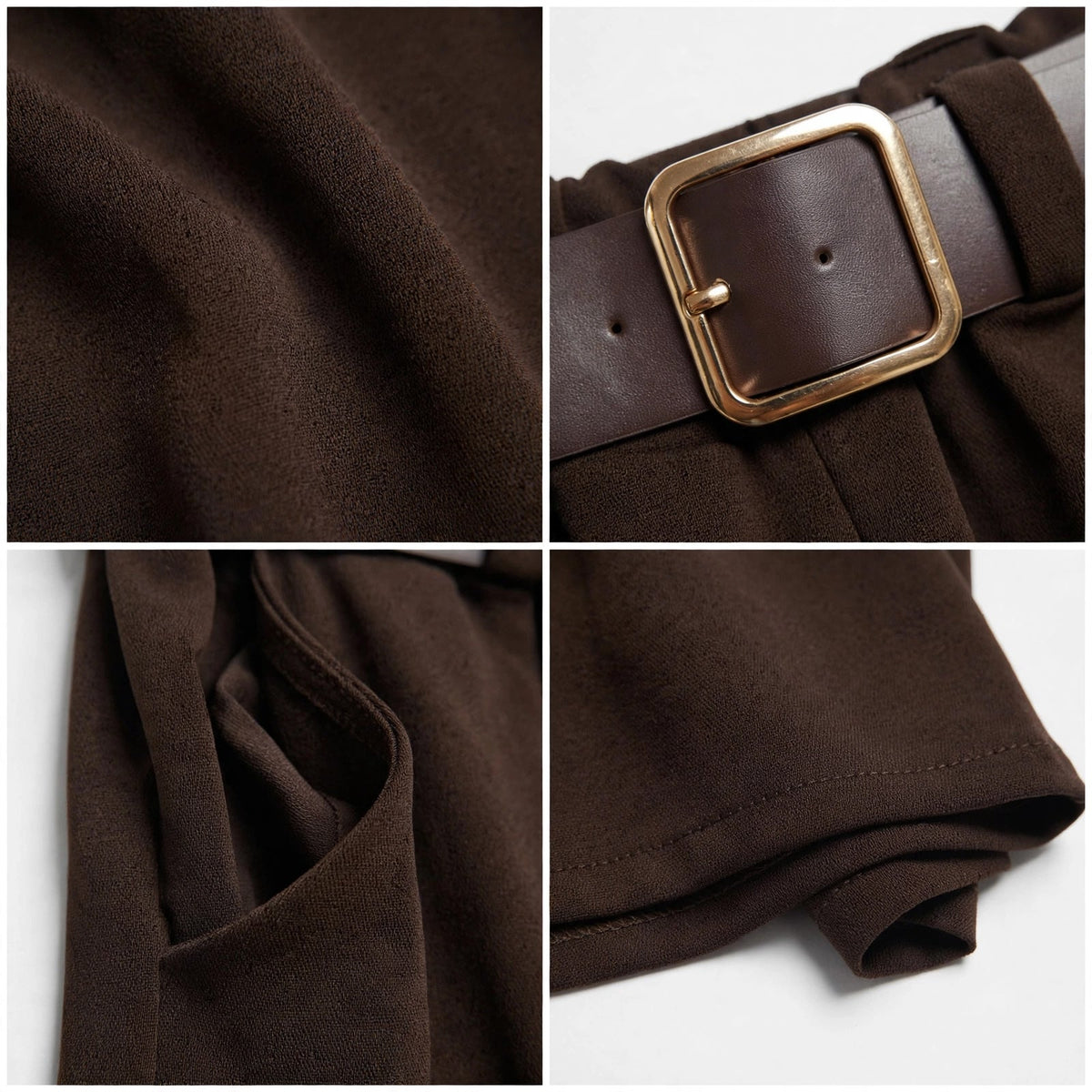 Pantalones curvy de corte recto con cinturón hasta la 60 - Las Cucadas
