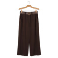 Pantalones curvy de corte recto con cinturón hasta la 60 - Las Cucadas