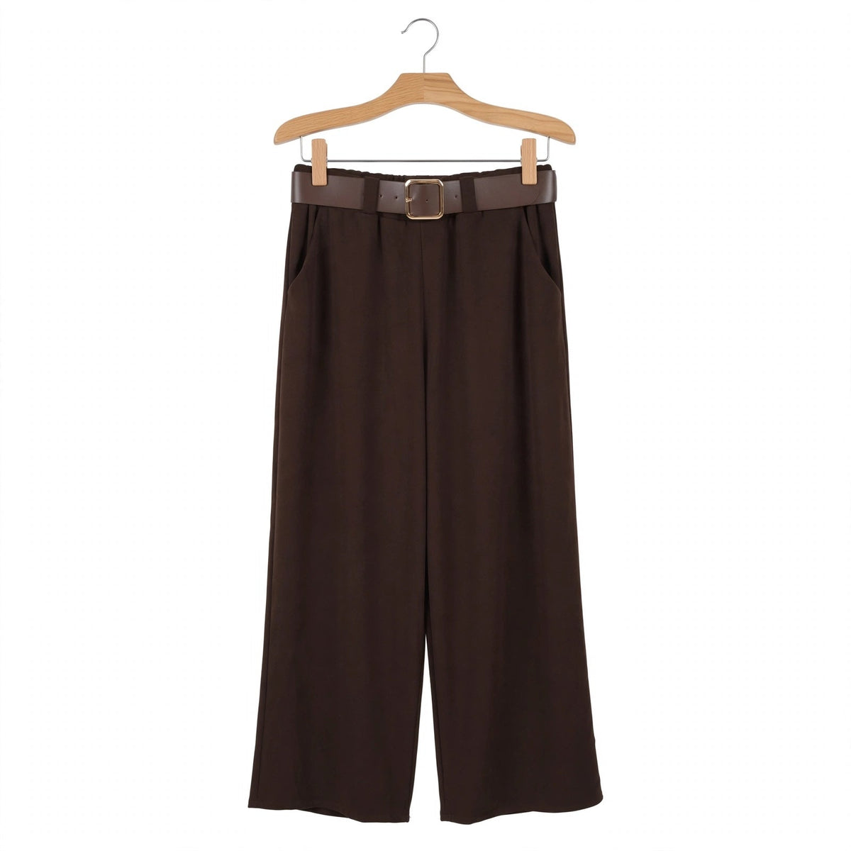 Pantalones curvy de corte recto con cinturón hasta la 60 - Las Cucadas