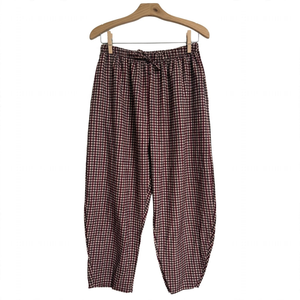 Pantalones curvy de cuadros vichy hasta la talla 58 - Las Cucadas