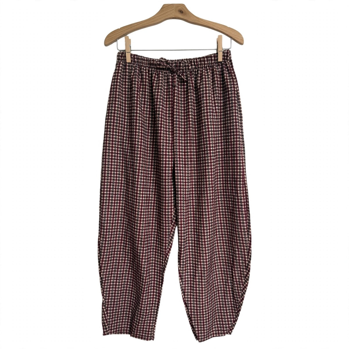 Pantalones curvy de cuadros vichy hasta la talla 58 - Las Cucadas