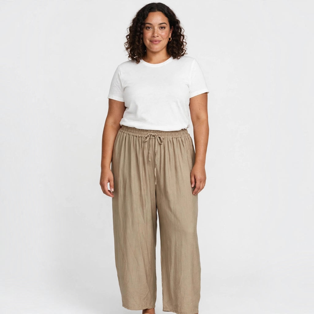 Pantalones Holgados De Cintura Elástica - Las Cucadas