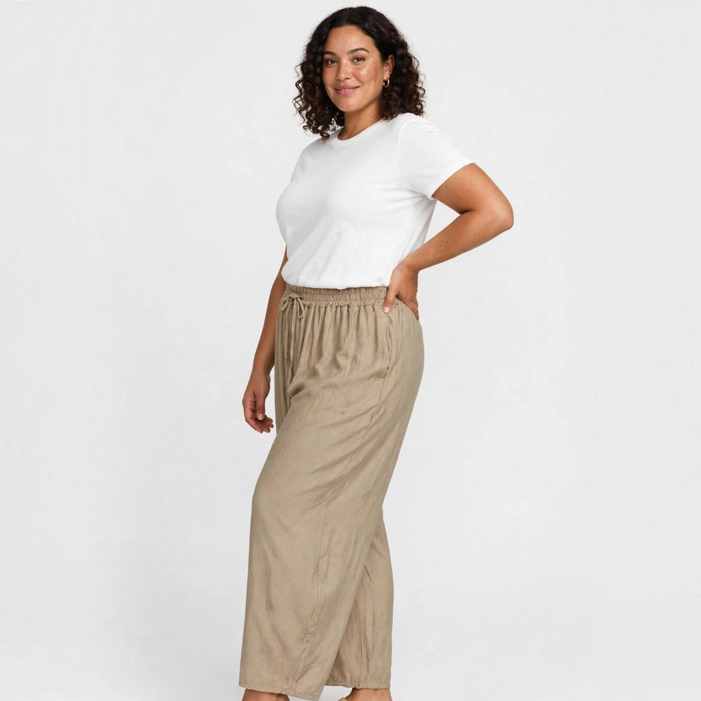 Pantalones Holgados De Cintura Elástica - Las Cucadas