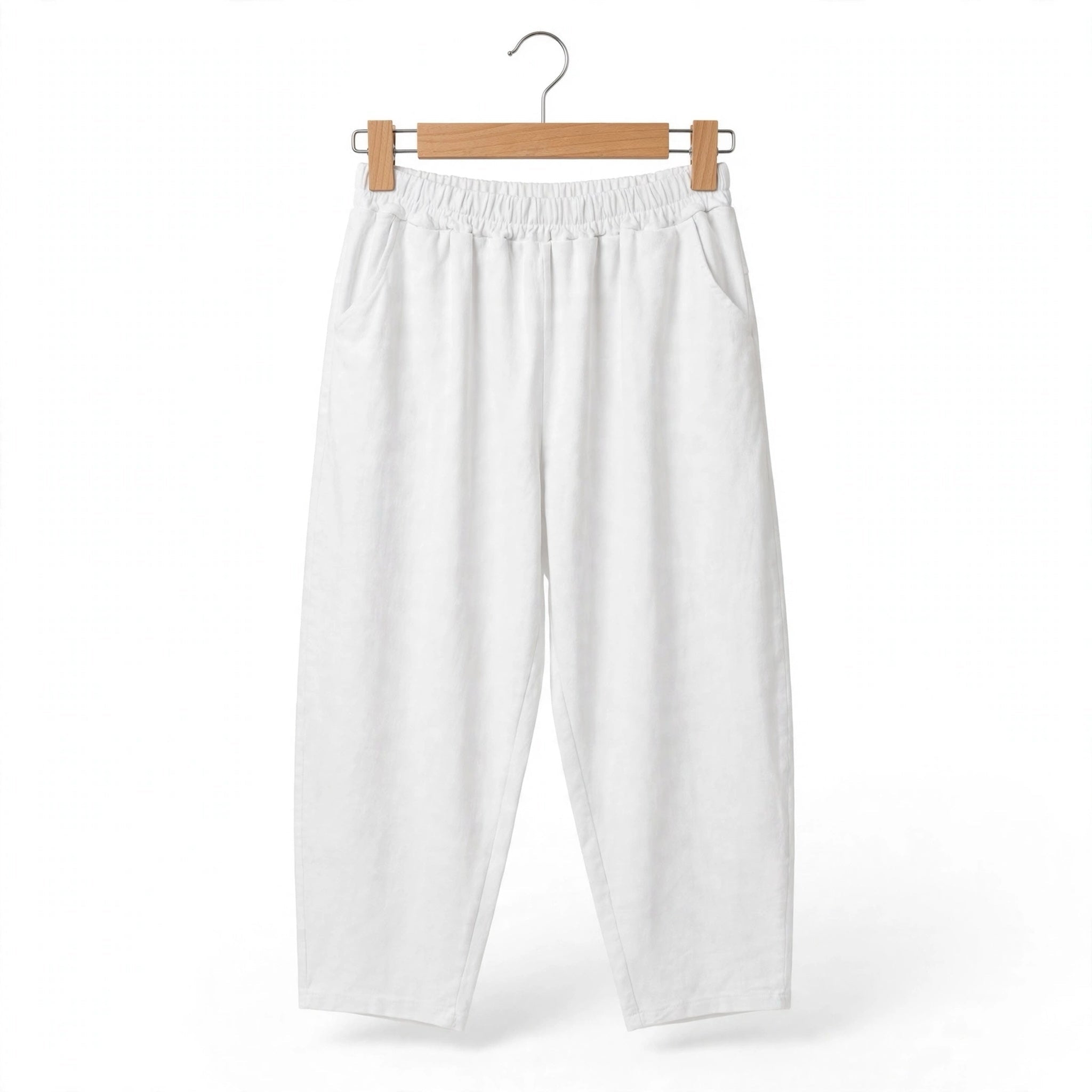 Pantalones Holgados Vaquero Casual Blanco - Las Cucadas