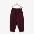 Pantalones Holgados Vaquero Casual Burdeos - Las Cucadas
