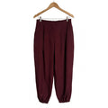 Pantalones Jogger Burdeos con Cintura y Tobillera Elástica - Las Cucadas