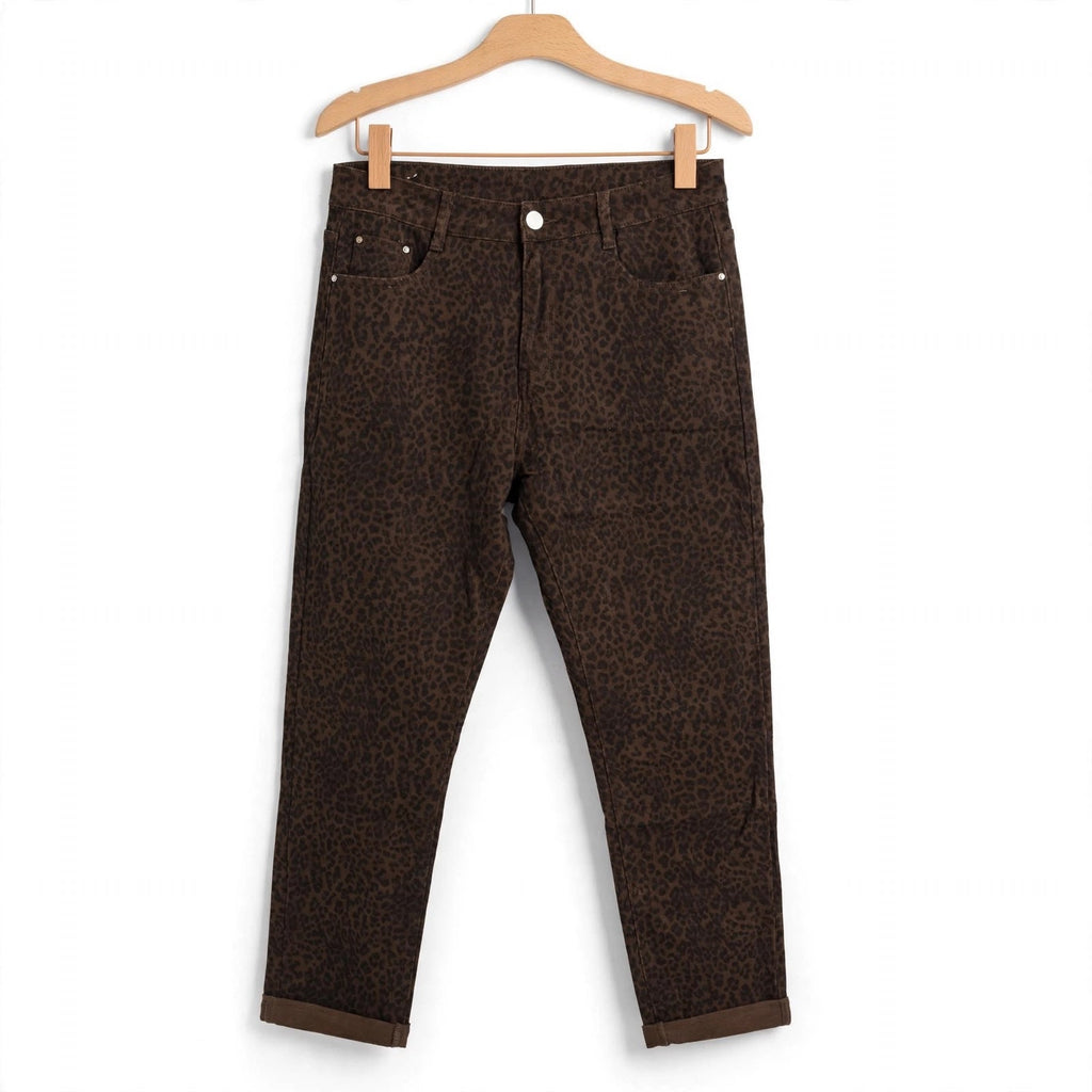 Pantalones Vaqueros Estampados Animal De Las Cucadas - Las Cucadas