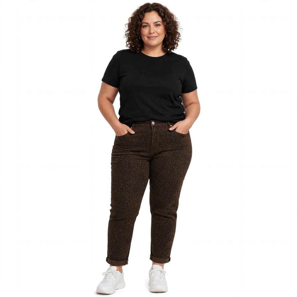 Pantalones Vaqueros Estampados Animal De Las Cucadas - Las Cucadas