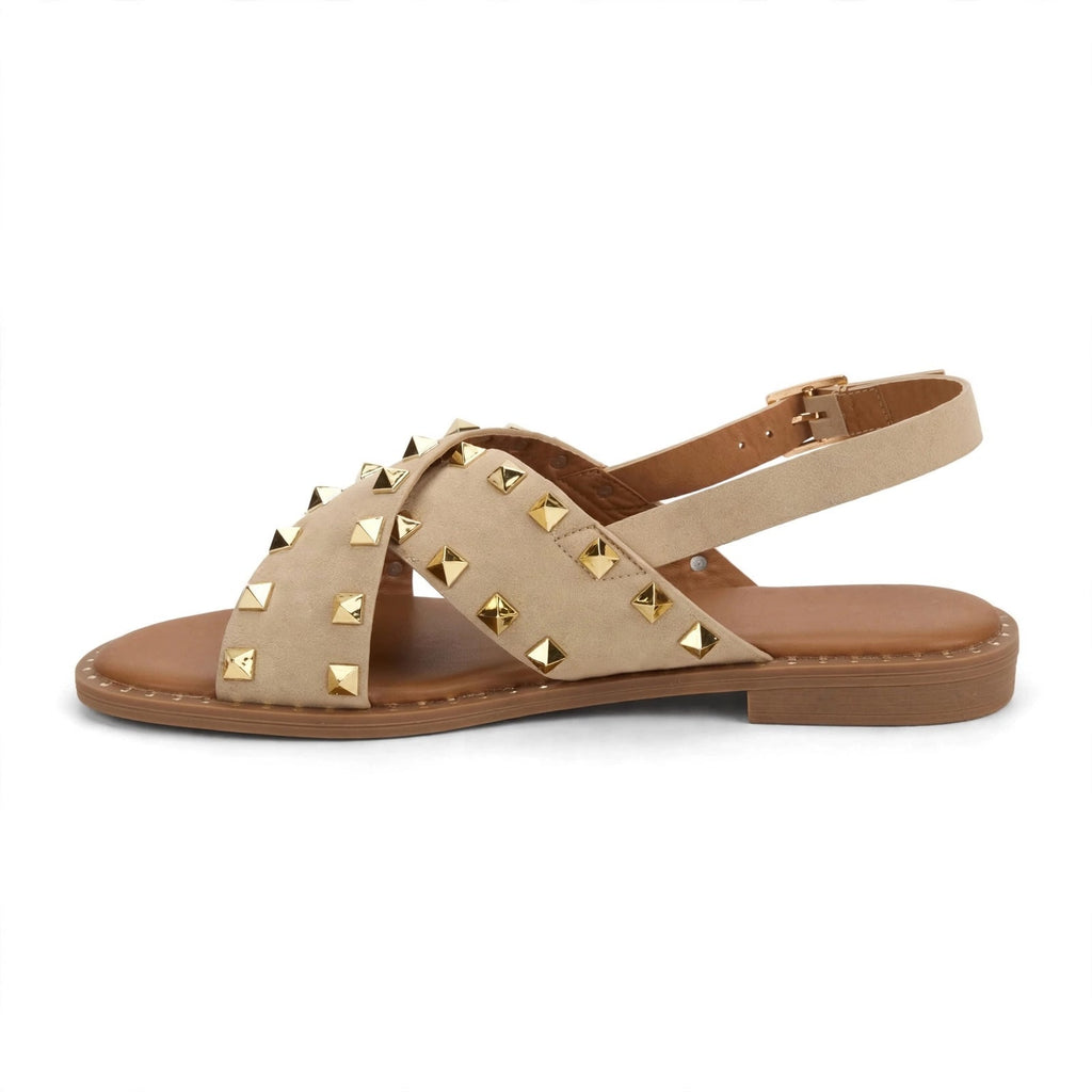 Sandalias Planas con Tiras Cruzadas de las cucadas - Las Cucadas