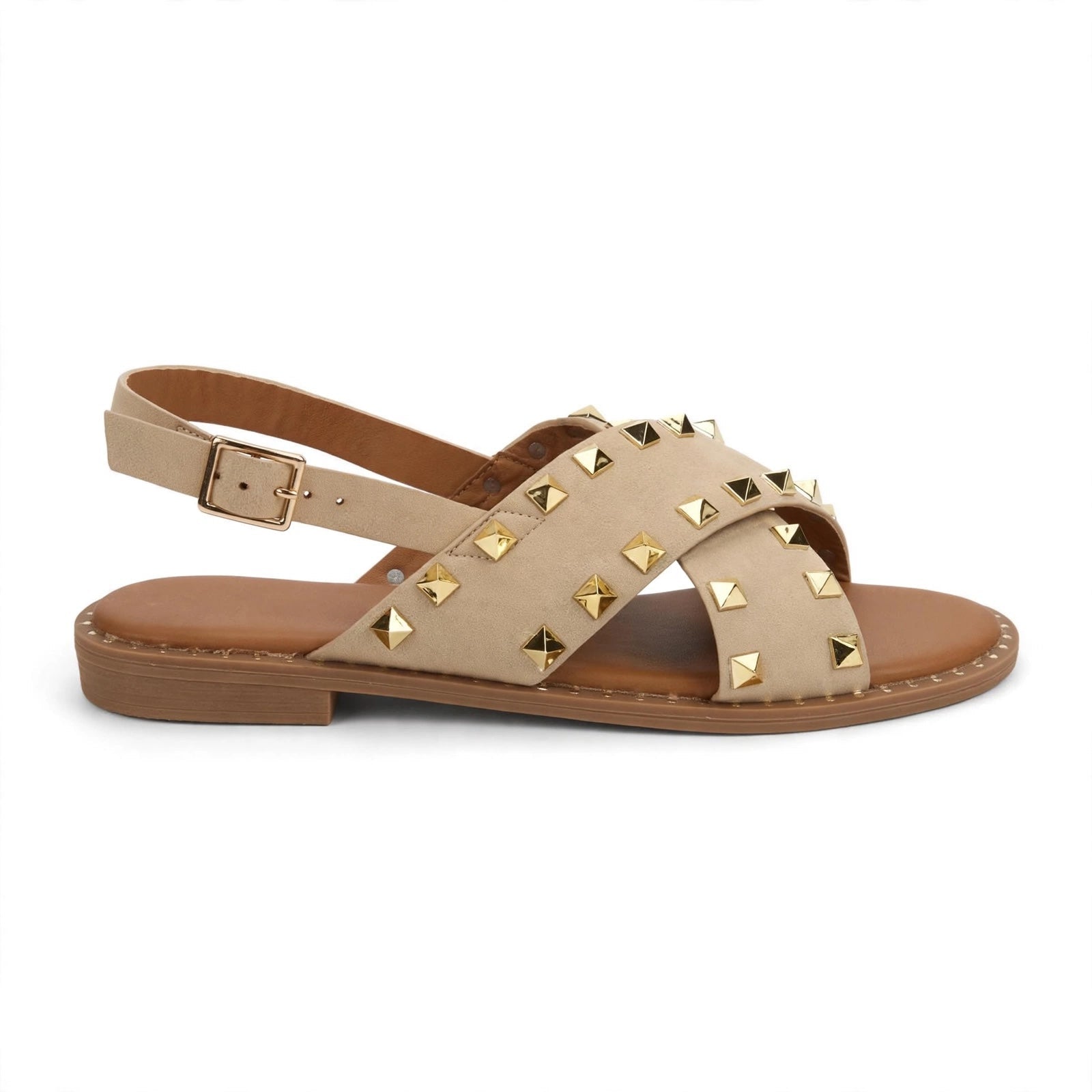 Sandalias Planas con Tiras Cruzadas de las cucadas - Las Cucadas