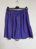 Shorts De Tela Con Estampado De Cuadros Para Mujer - Las Cucadas