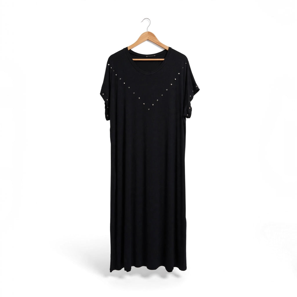 Vestido Largo Casual de Manga Corta - Las Cucadas