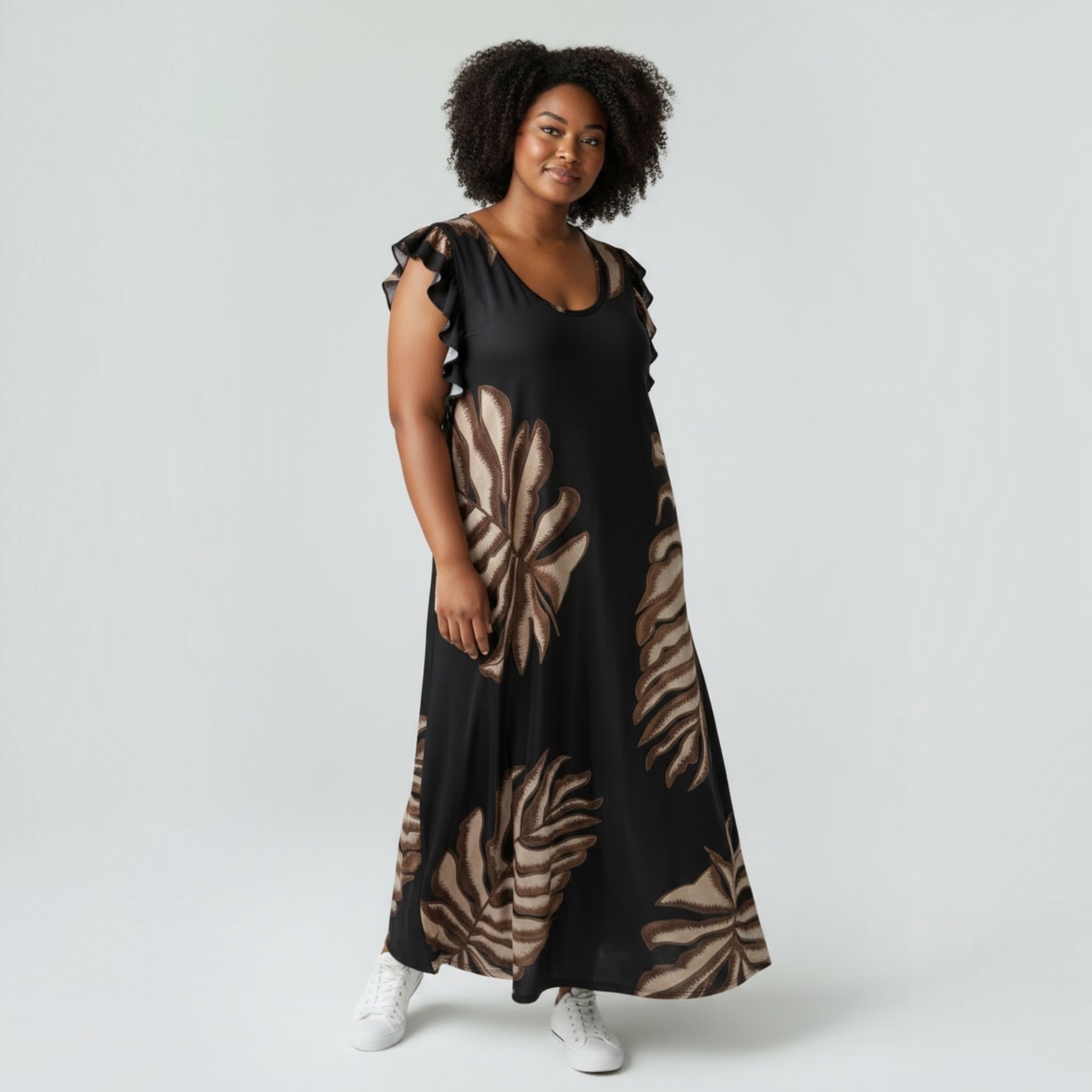 Vestido Largo Estampado de las cucadas - Las Cucadas